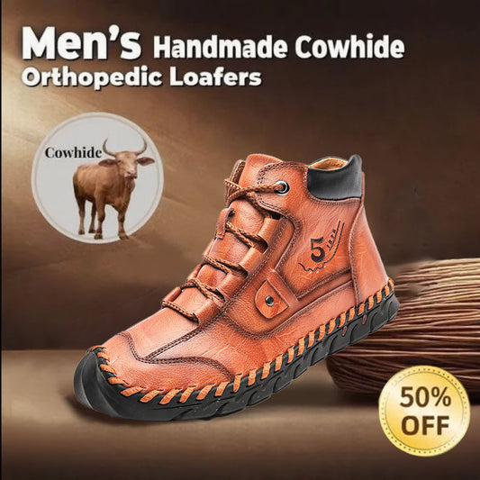 🔥60% off today only🔥Men's souatsole genuine leather orthopedic shoes