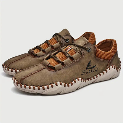 🔥On This Week Sale 70% OFF🔥Men's   Leather Orthopedic Shoes - Improve Posture and Get Rid of Painless Walking & Driving