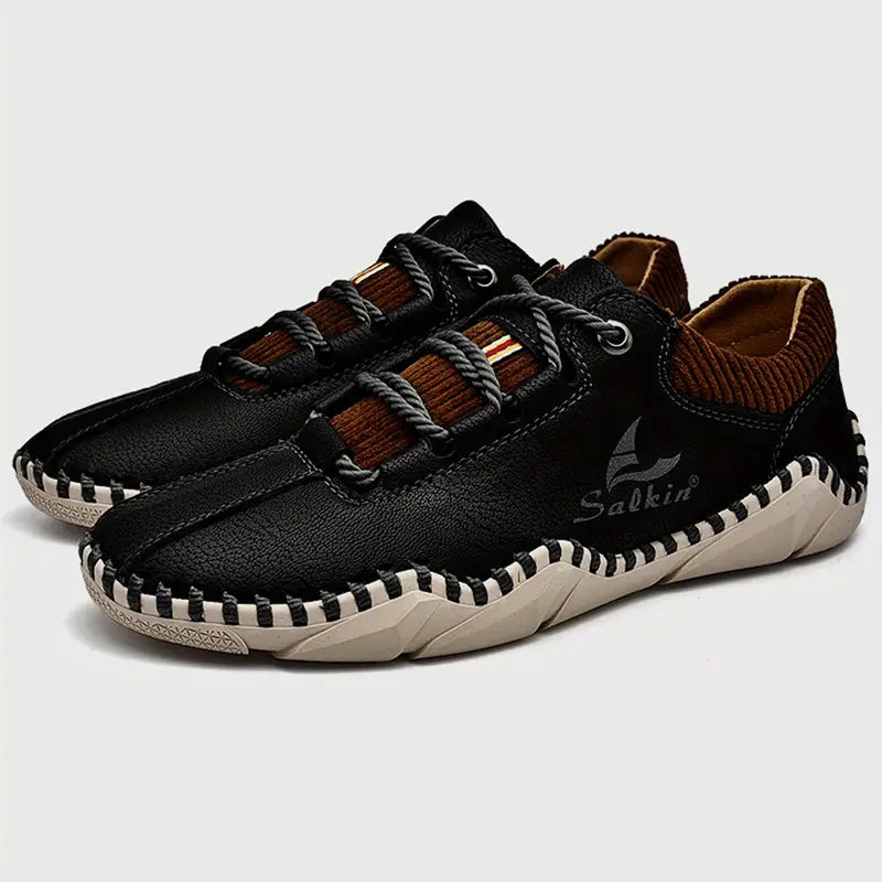 🔥On This Week Sale 70% OFF🔥Men's   Leather Orthopedic Shoes - Improve Posture and Get Rid of Painless Walking & Driving