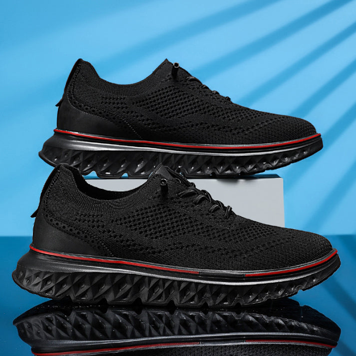 ⏰LAST DAY - 70% OFF🛒Men's Hands Free Slip On Oxford Shoes – Ultra Comfortable knitted fabric shoes, Lightweight Casual Walking Sneakers