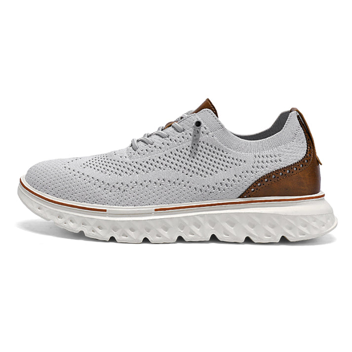 ⏰LAST DAY - 70% OFF🛒Men's Hands Free Slip On Oxford Shoes – Ultra Comfortable knitted fabric shoes, Lightweight Casual Walking Sneakers