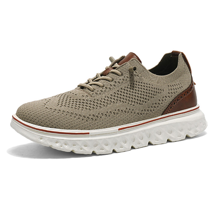 ⏰LAST DAY - 70% OFF🛒Men's Hands Free Slip On Oxford Shoes – Ultra Comfortable knitted fabric shoes, Lightweight Casual Walking Sneakers