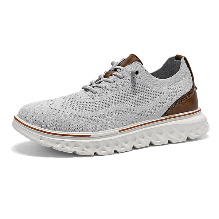 ⏰LAST DAY - 70% OFF🛒Men's Hands Free Slip On Oxford Shoes – Ultra Comfortable knitted fabric shoes, Lightweight Casual Walking Sneakers