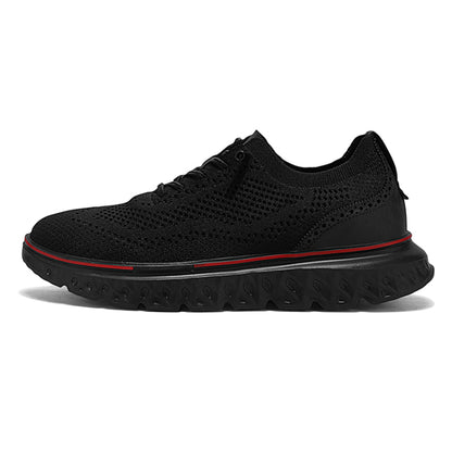 ⏰LAST DAY - 70% OFF🛒Men's Hands Free Slip On Oxford Shoes – Ultra Comfortable knitted fabric shoes, Lightweight Casual Walking Sneakers