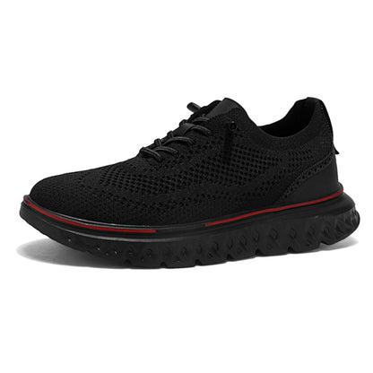 ⏰LAST DAY - 70% OFF🛒Men's Hands Free Slip On Oxford Shoes – Ultra Comfortable knitted fabric shoes, Lightweight Casual Walking Sneakers