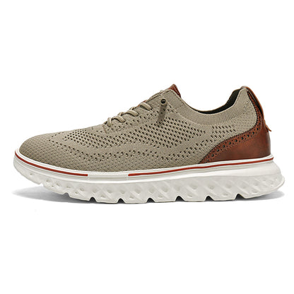 ⏰LAST DAY - 70% OFF🛒Men's Hands Free Slip On Oxford Shoes – Ultra Comfortable knitted fabric shoes, Lightweight Casual Walking Sneakers