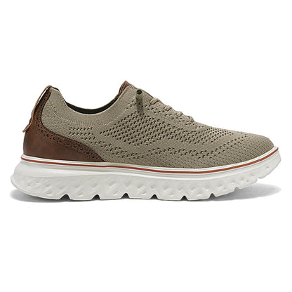 ⏰LAST DAY - 70% OFF🛒Men's Hands Free Slip On Oxford Shoes – Ultra Comfortable knitted fabric shoes, Lightweight Casual Walking Sneakers