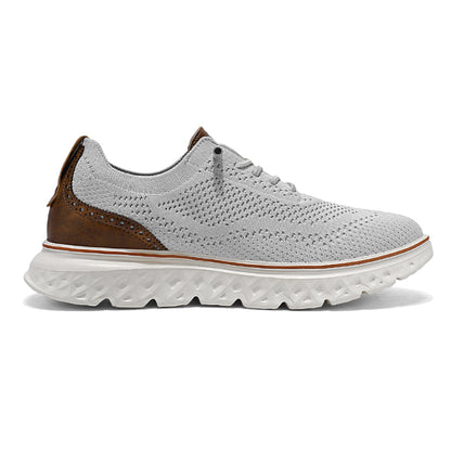 ⏰LAST DAY - 70% OFF🛒Men's Hands Free Slip On Oxford Shoes – Ultra Comfortable knitted fabric shoes, Lightweight Casual Walking Sneakers