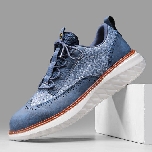 ⏰LAST DAY - 70% OFF🛒 Men’s Outdoor Non-slip Comfortable Oxford Ridge Leather Sneakers