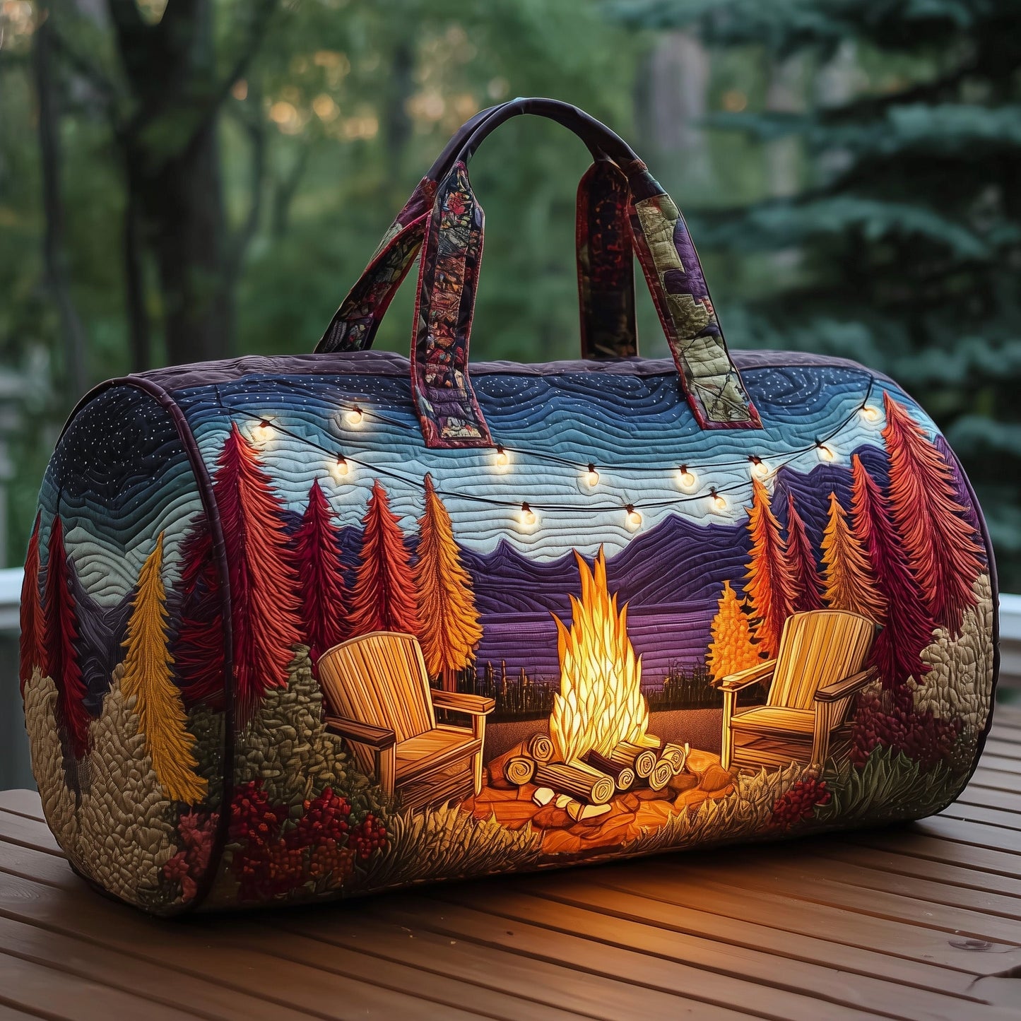 Campfire Dream Quilted Duffle Bag HFMA260613021