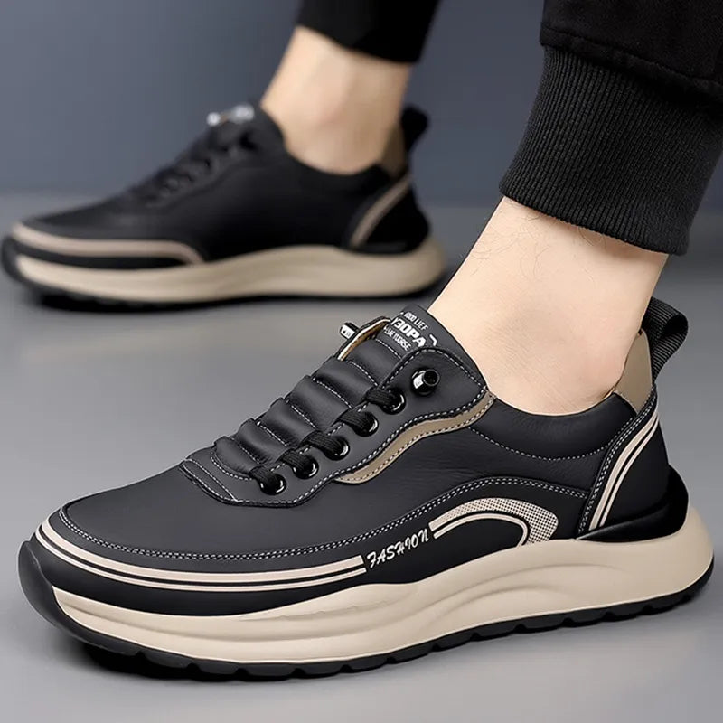 ⏰Last Day! 50% OFF 🔥Men's Comfortable Lightweight Leather Slip-On Orthopaedic Shoes