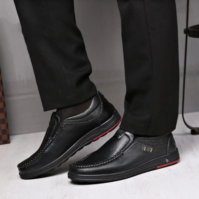 Men’s Orthopedic Walking Shoes, British Business Leather Shoes