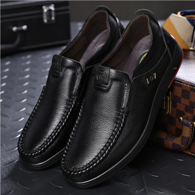 Men’s Orthopedic Walking Shoes, British Business Leather Shoes