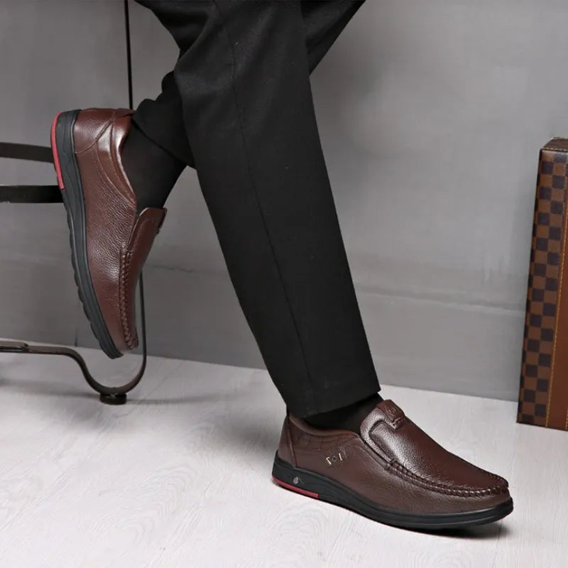 Men’s Orthopedic Walking Shoes, British Business Leather Shoes