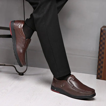 Men’s Orthopedic Walking Shoes, British Business Leather Shoes