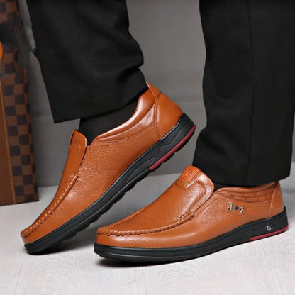 Men’s Orthopedic Walking Shoes, British Business Leather Shoes