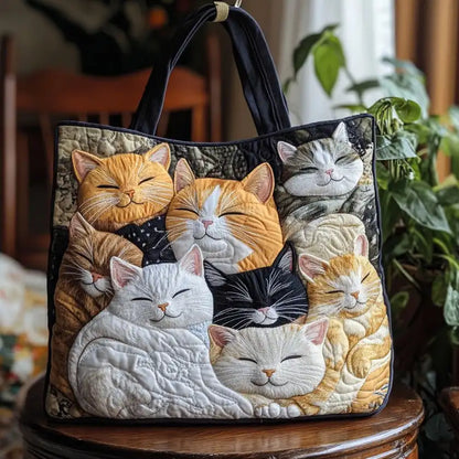 Artistic Vintage Fashion Illustrated Embroidered Shoulder Tote Bag