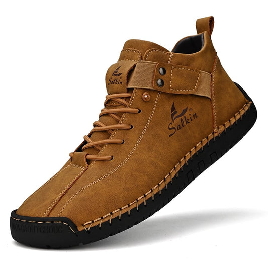 ⏰LLAST DAY 70% OFF🔥Casual Leather Arch Support Non-slip Wear-resistant Slip-on Loafers Brown