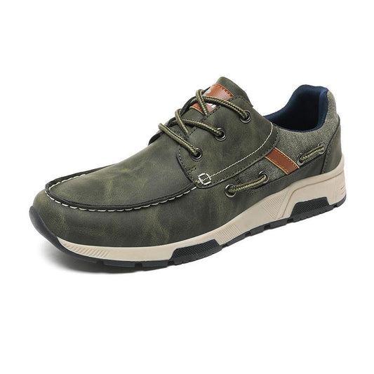 ⏰Promotion - 60% OFF🔥Men's Leather Orthopedic Sneakers - Wide Toe Box, Arch Support