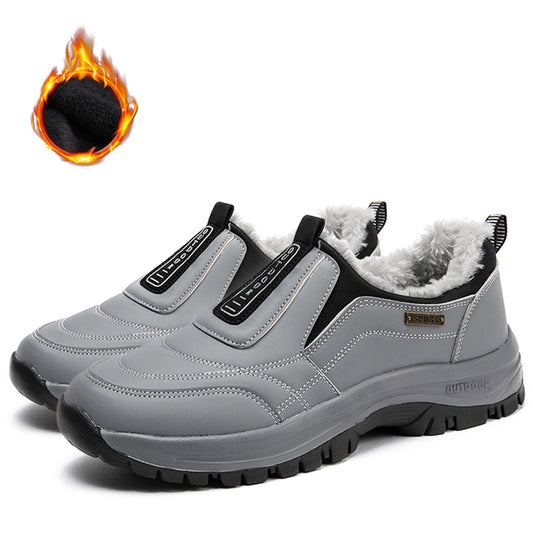 (🔥Hot Sale-Fleece Style) Men's Comfortable Waterproof Anti-Slip Orthopedic Walking Shoes