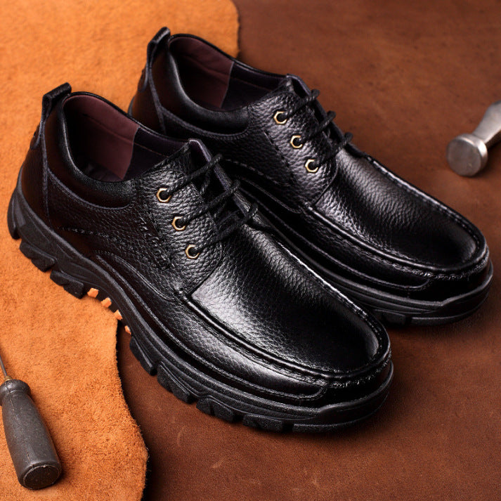 🔥On This Week Sale 70% OFF🔥 Men's Cow Leather Waterproof Comfy Non Slip Soft Slip On Casual Shoes