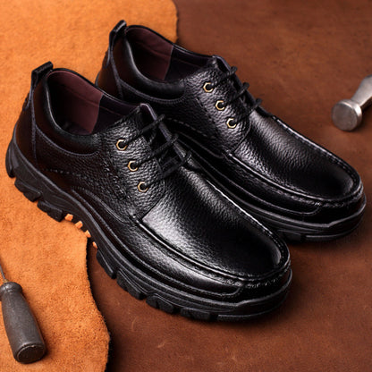 🔥On This Week Sale 70% OFF🔥 Men's Cow Leather Waterproof Comfy Non Slip Soft Slip On Casual Shoes