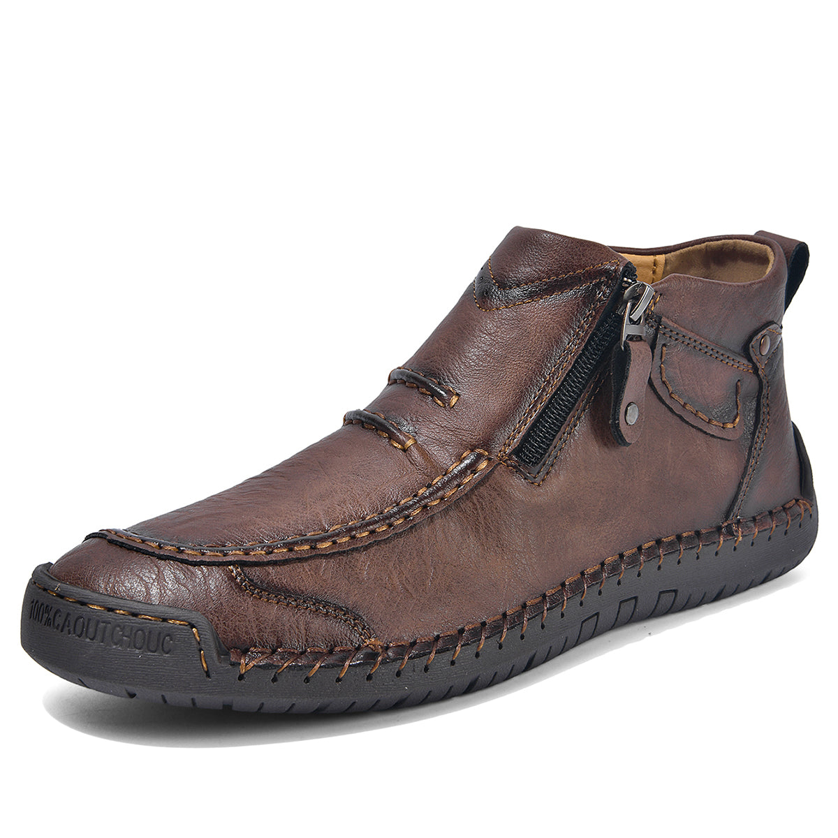 ⏰ Limited-Time 70% OFF – Men’s   Leather Driving Boots | Wide Toe, Arch Support, Waterproof, Pressure Relief, Non-Slip Comfort for Everyday & Travel