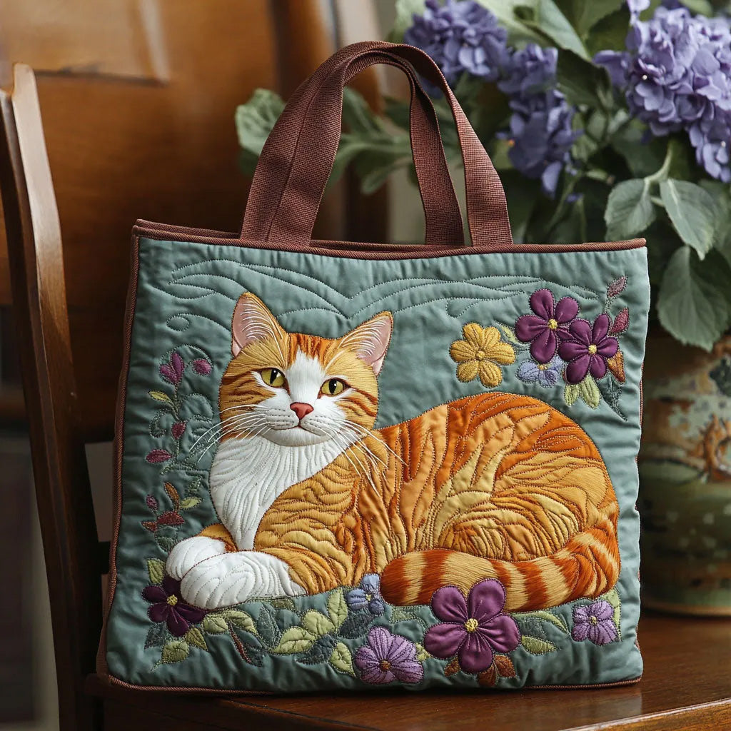 Golden Bloom CP0110220CL Quilted Tote Bag