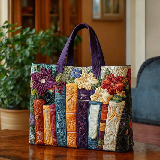 Bookworm Quilted Tote Bag GFTONL4872