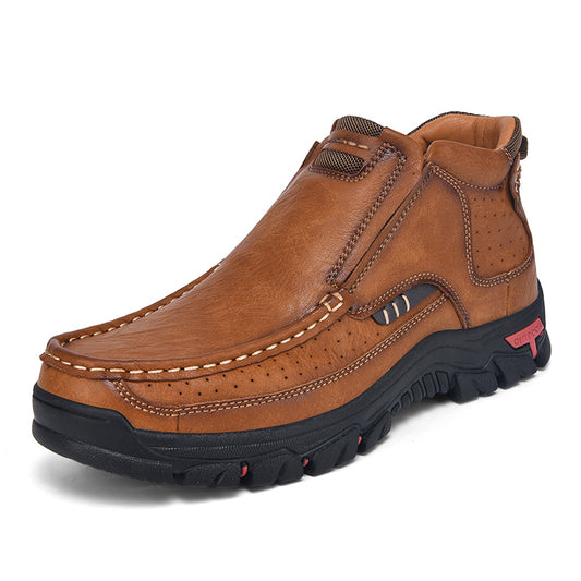 ⏰Last day 70% OFF - 2025 Hot selling men's casual thick-soled non-slip orthopedic leather boots