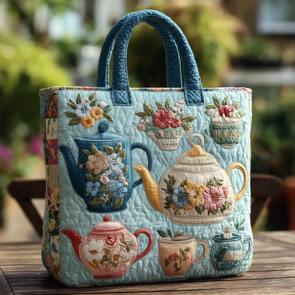 Artistic Vintage Fashion Illustrated Embroidered Shoulder Tote Bag