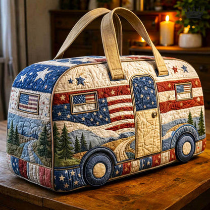 Retro Camper Quilted Duffle Bag GFTOMA10173