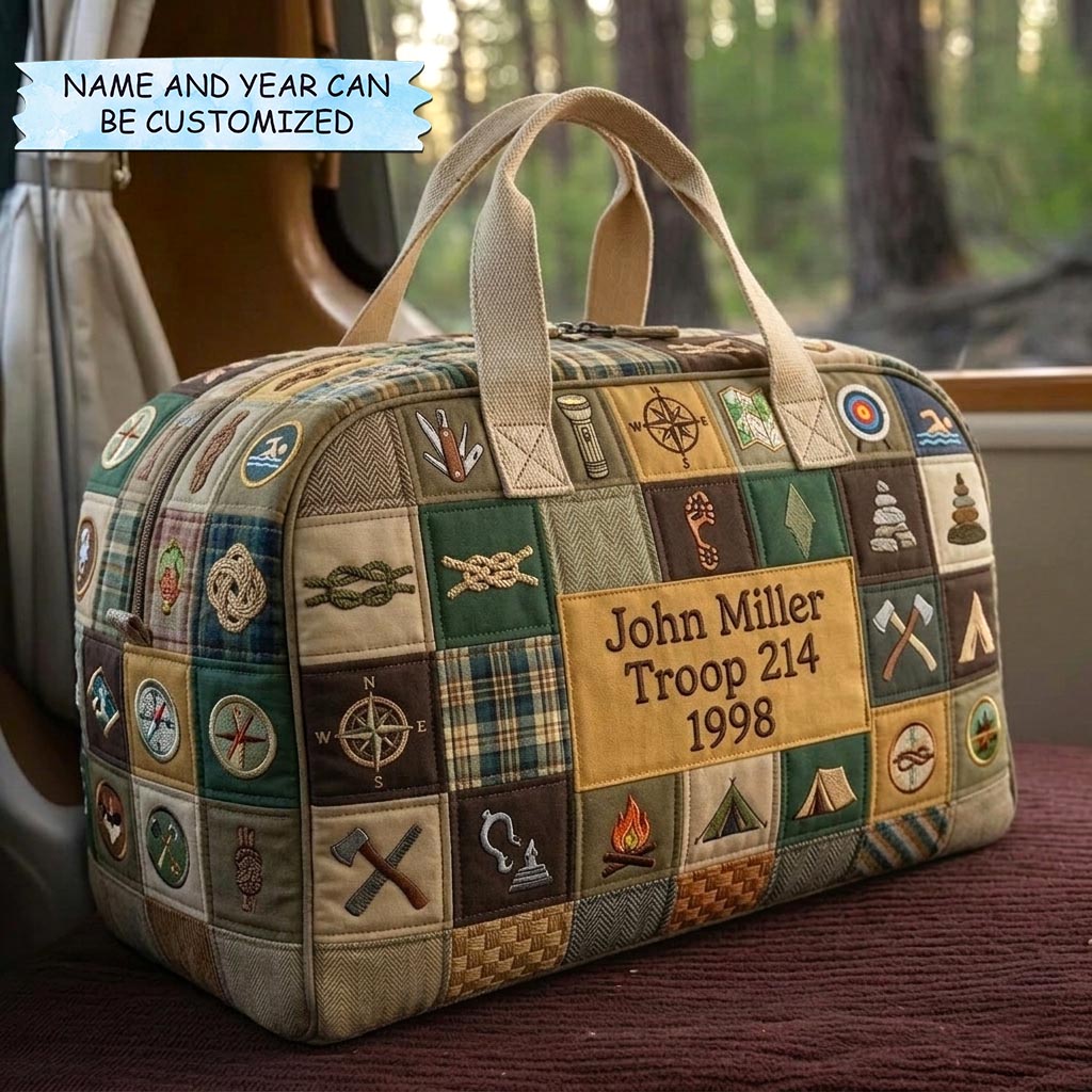 Badge Spirit Quilted Duffle Bag GFTOMA10737