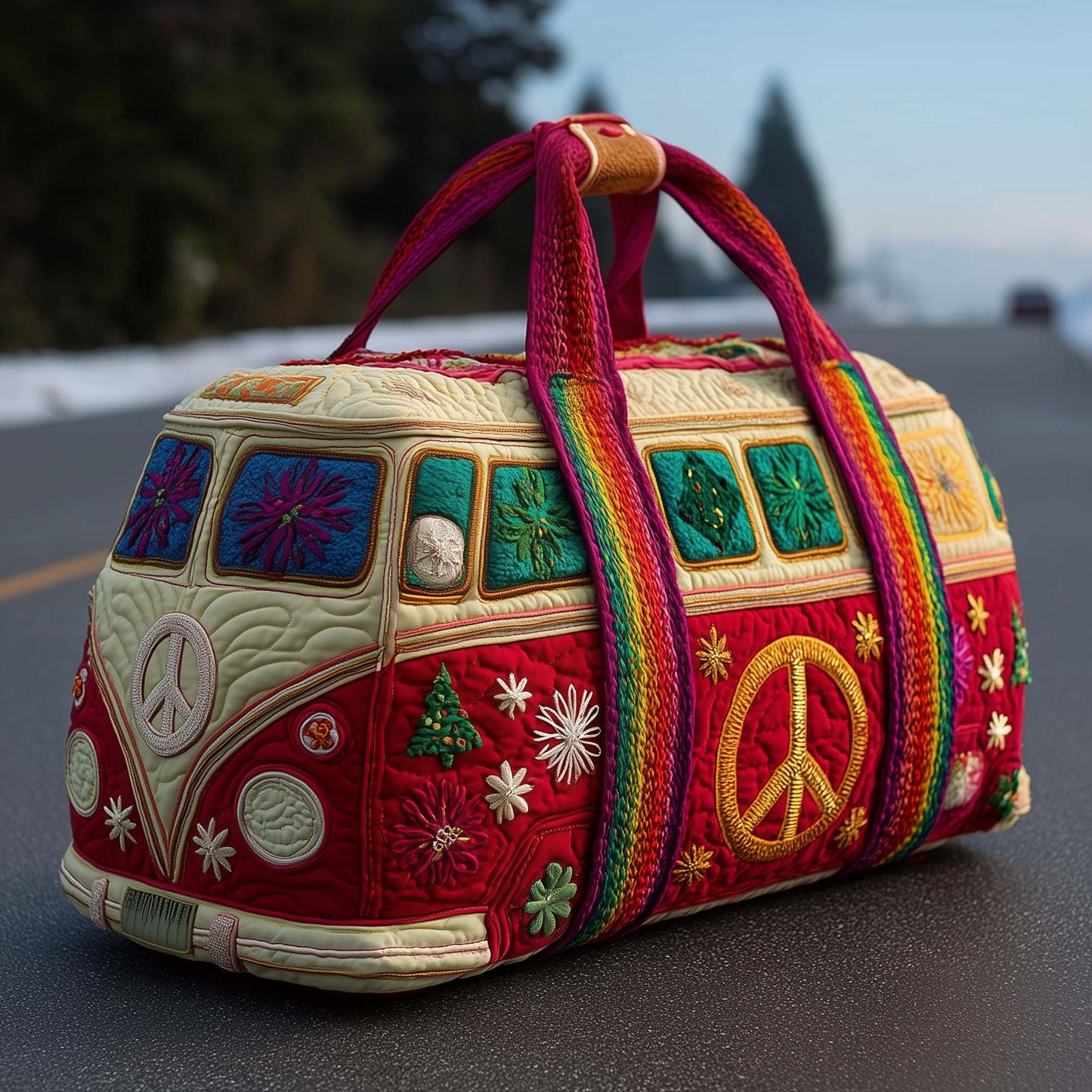 Snowflake Van Quilted Duffle Bag GFTOMA7757