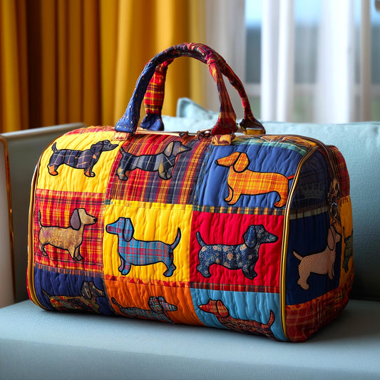 Wiener Dog Quilted Duffle Bag GFTOMA9193