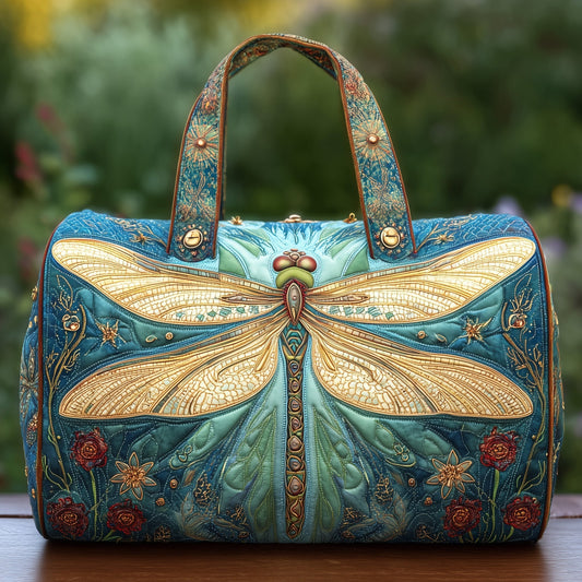 Elegant Dragonfly Quilted Duffle Bag GFTONL5706