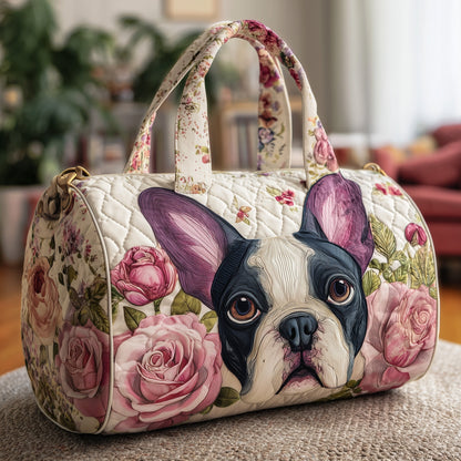 Rose Bulldog Quilted Duffle Bag GFTONL5818