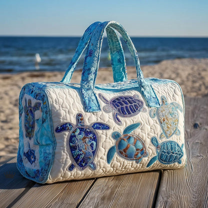 Turtle Charm Quilted Duffle Bag GFTONL6309