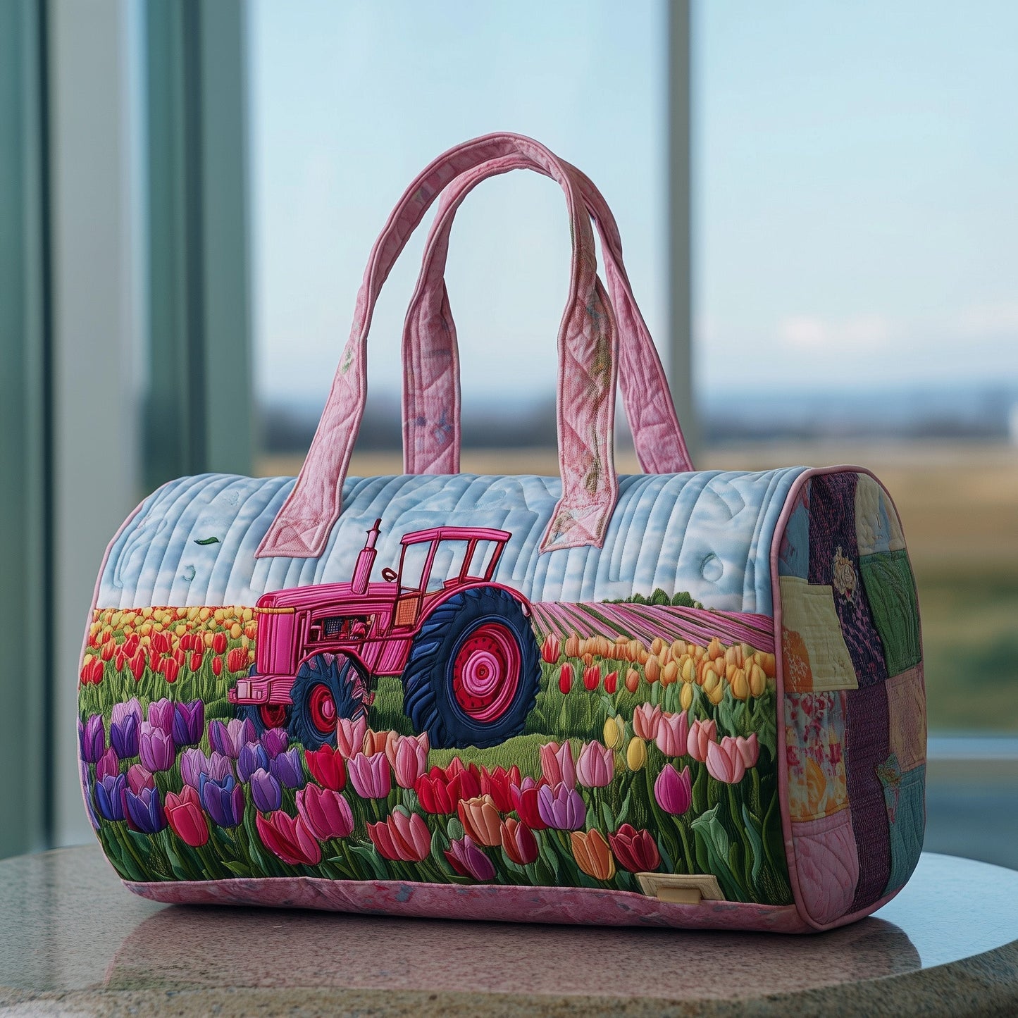 Tulip Tractor Quilted Duffle Bag GFTONT2310