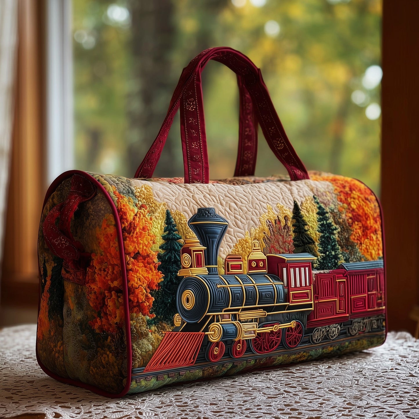 Autumn Rail Quilted Duffle Bag GFTONT2312