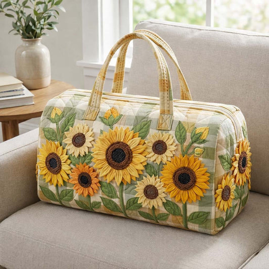 Floral Serenity Quilted Duffle Bag GFTOQA1811