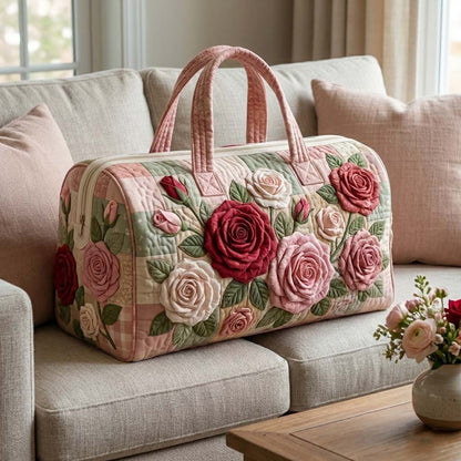 Floral Serenity Quilted Duffle Bag GFTOQA1813