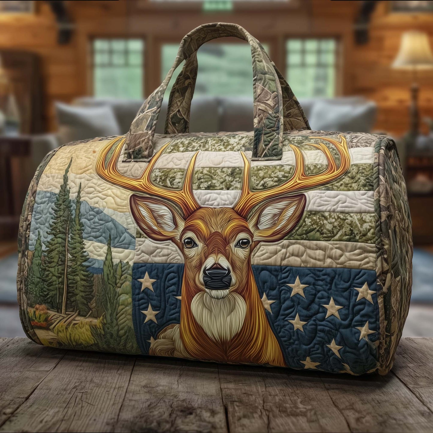 Hinterland Stag Quilted Duffle Bag GFTOTG2531