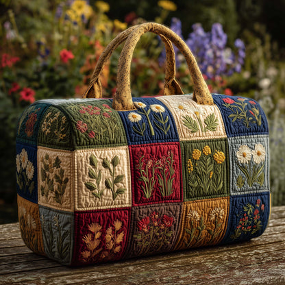 Flowers Patchwork Quilted Duffle Bag GFTOTG3254