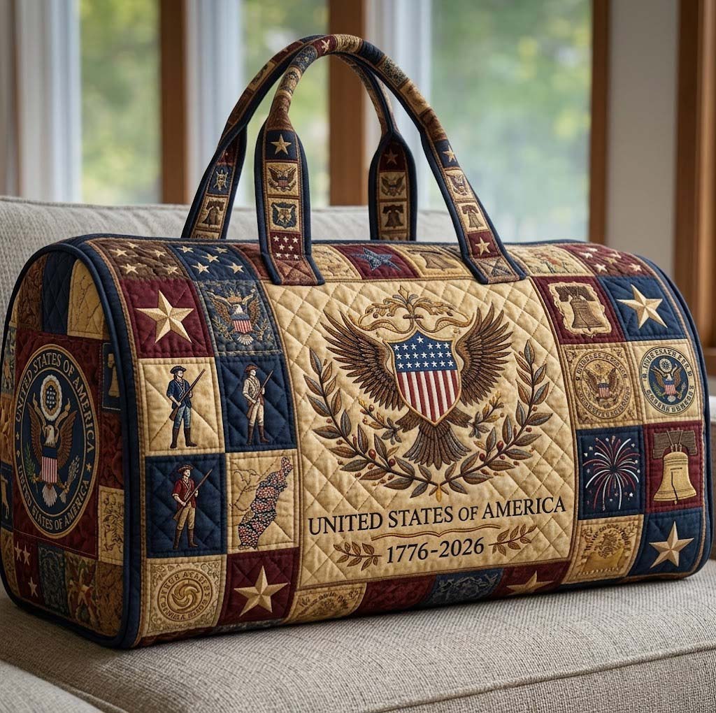 Heritage Patch Quilted Duffle Bag GFTOTG3883