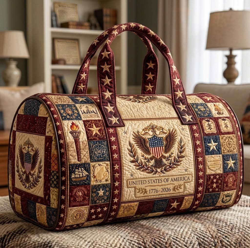 Heritage Patch Quilted Duffle Bag GFTOTG3886