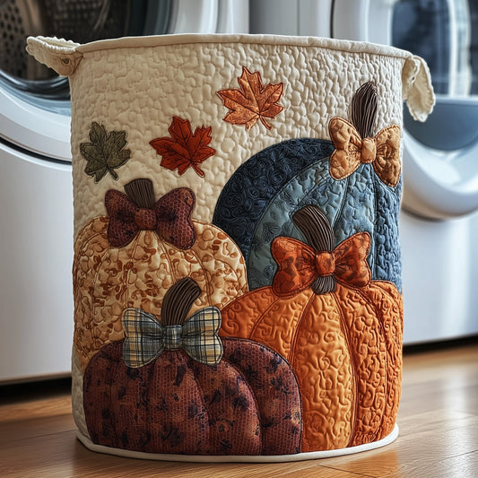 Pumpkin Haven Quilted Laundry Basket GFTOTP11787