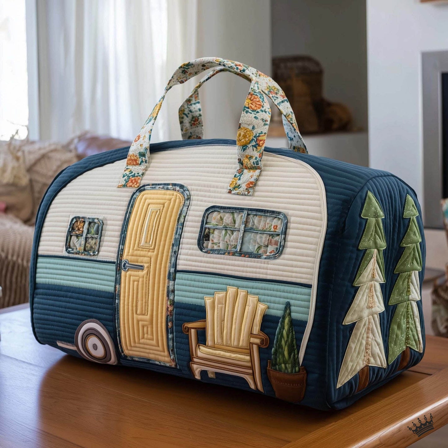 Vintage Camper Quilted Duffle Bag GFTOTP16159