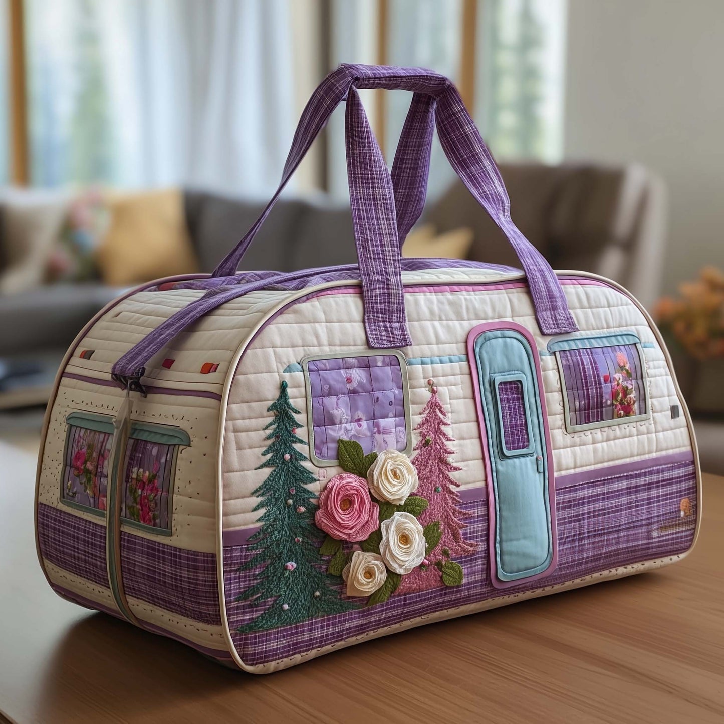 Camper Retreat Quilted Duffle Bag GFTOTP16355