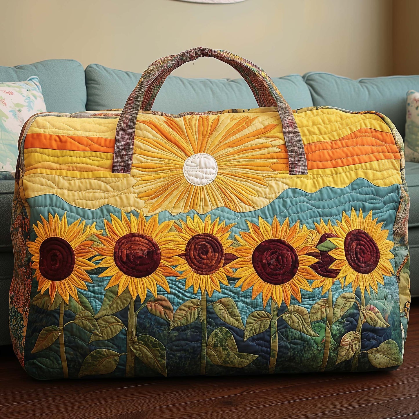 Sun Meadow Quilted Duffle Bag GFTOYC2717